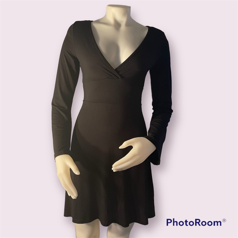 ASOS Petites Black Knit Mini Dress UK 6 US 2 NWT